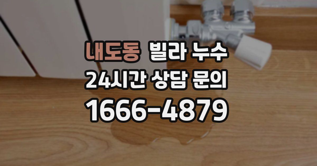 내도동 빌라 누수