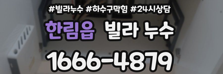 한림읍 빌라 누수