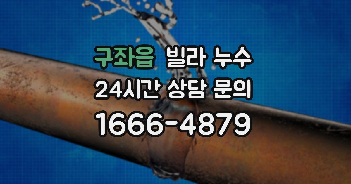 구좌읍 빌라 누수