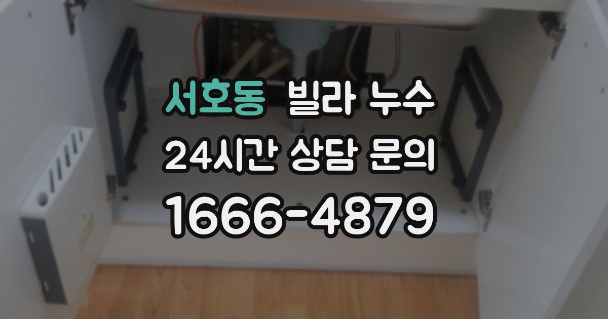 서호동 빌라 누수