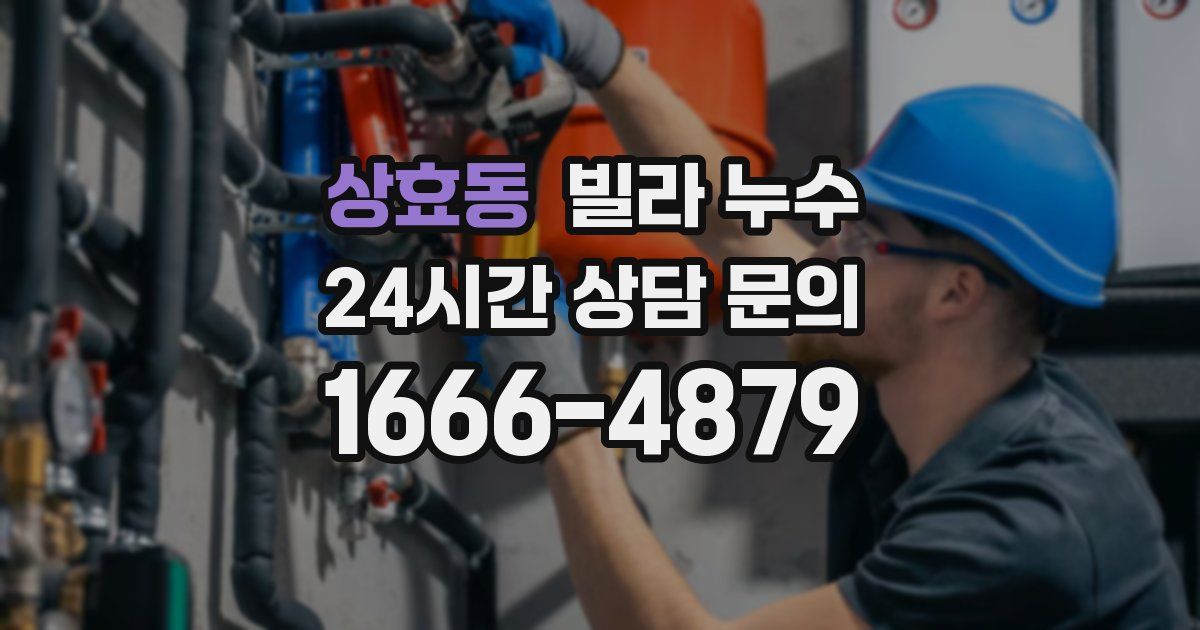 상효동 빌라 누수