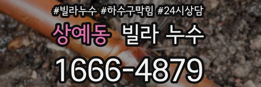 상예동 빌라 누수