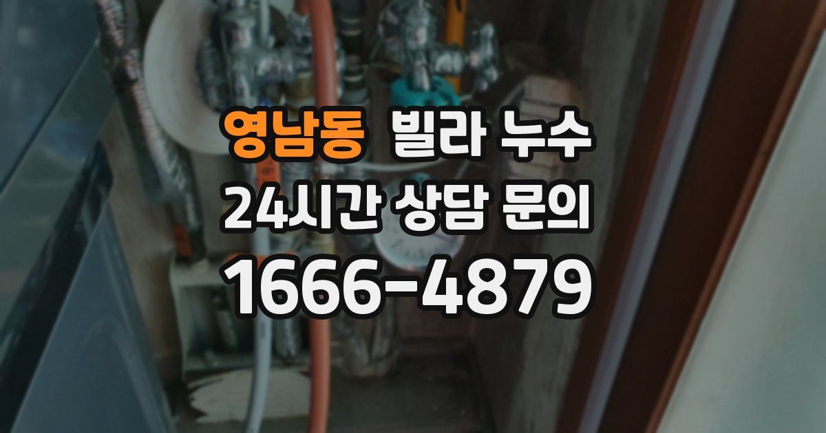 영남동 빌라 누수