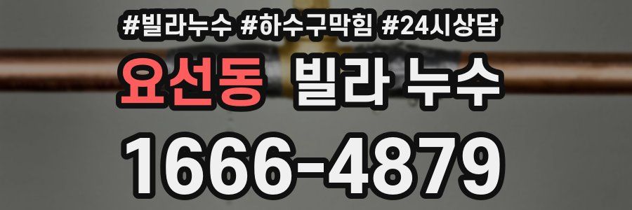 요선동 빌라 누수