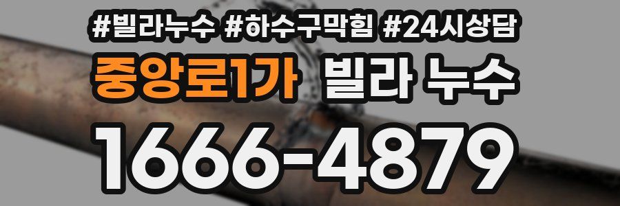 중앙로1가 빌라 누수