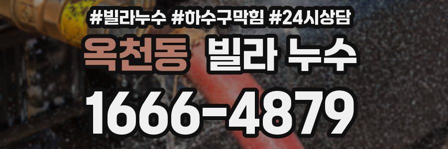 옥천동 빌라 누수