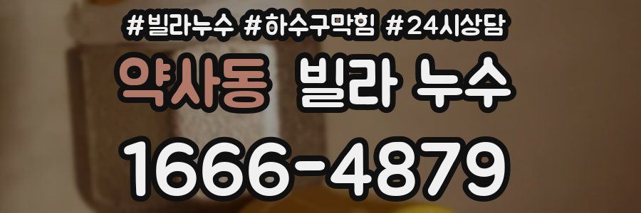 약사동 빌라 누수