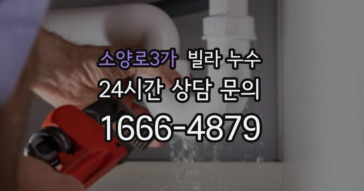 소양로3가 빌라 누수