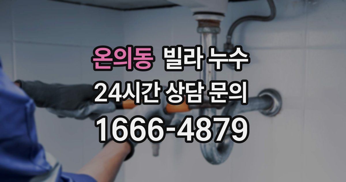 온의동 빌라 누수