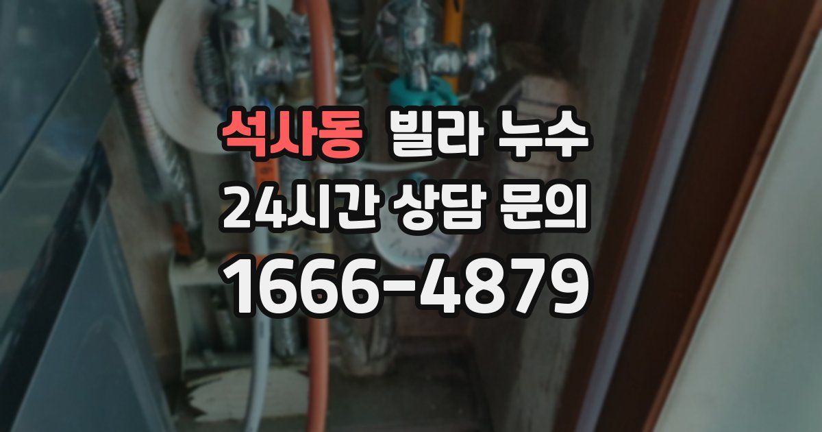 석사동 빌라 누수