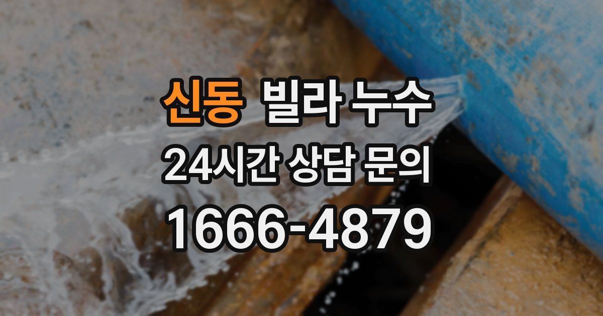 신동 빌라 누수