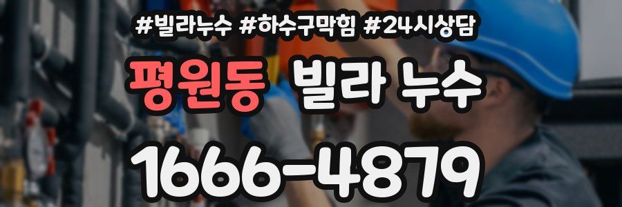 평원동 빌라 누수