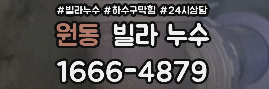 원동 빌라 누수