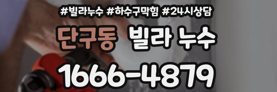 단구동 빌라 누수