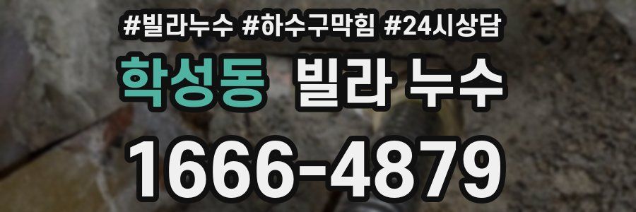 학성동 빌라 누수