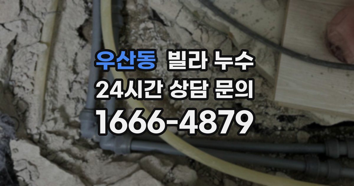 우산동 빌라 누수
