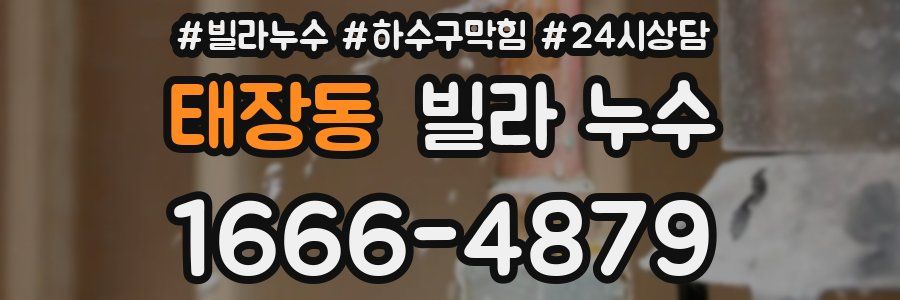 태장동 빌라 누수