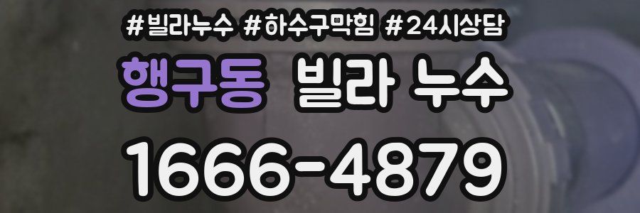 행구동 빌라 누수