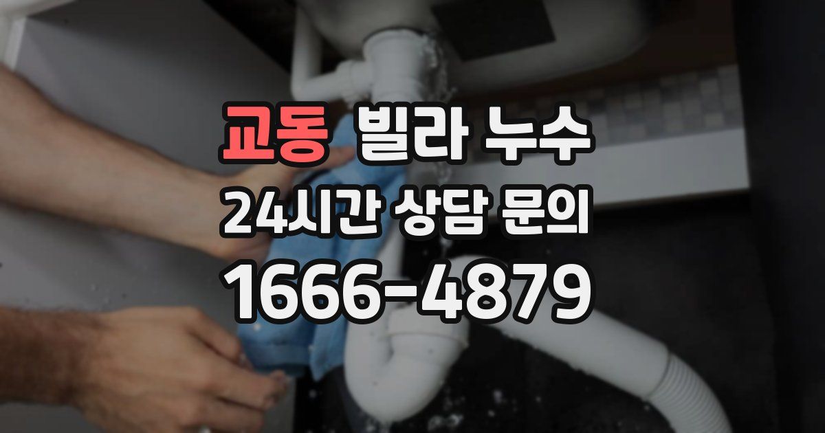 교동 빌라 누수