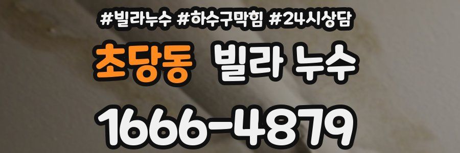 초당동 빌라 누수