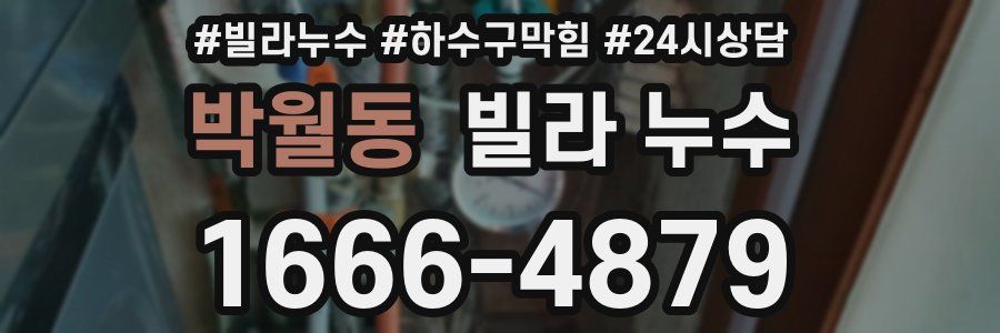 박월동 빌라 누수