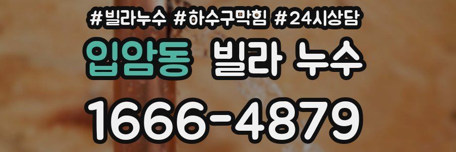 입암동 빌라 누수