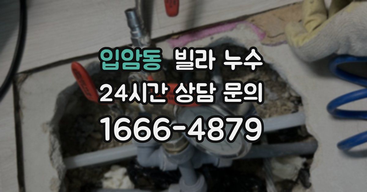 입암동 빌라 누수