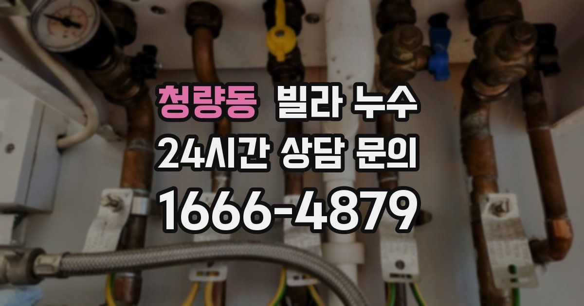 청량동 빌라 누수