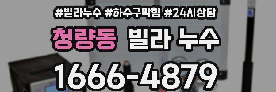 청량동 빌라 누수