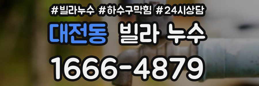 대전동 빌라 누수