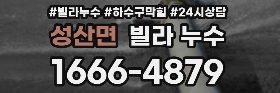 성산면 빌라 누수