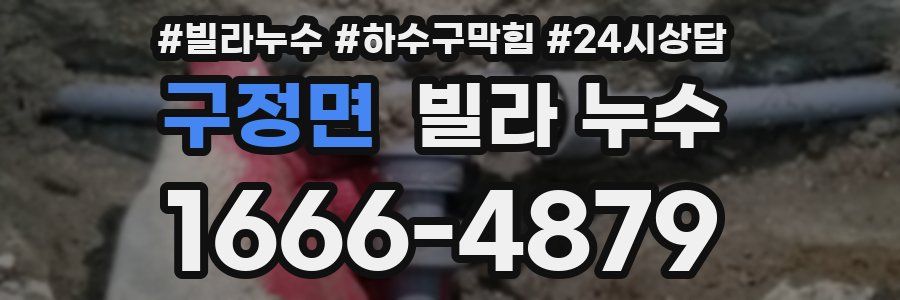 구정면 빌라 누수