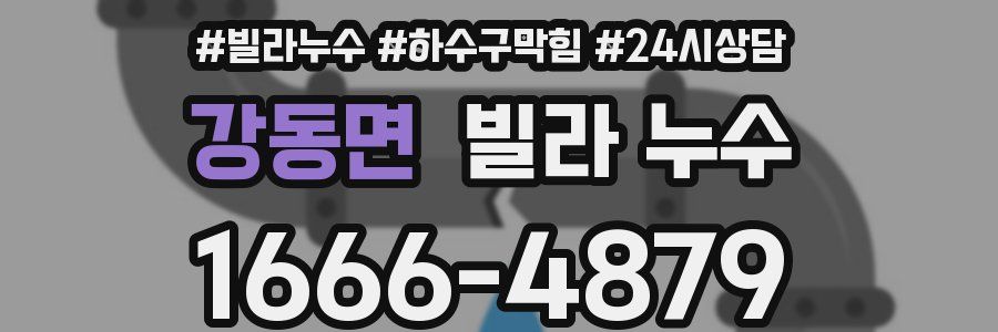 강동면 빌라 누수