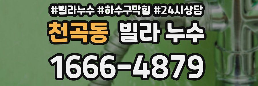 천곡동 빌라 누수