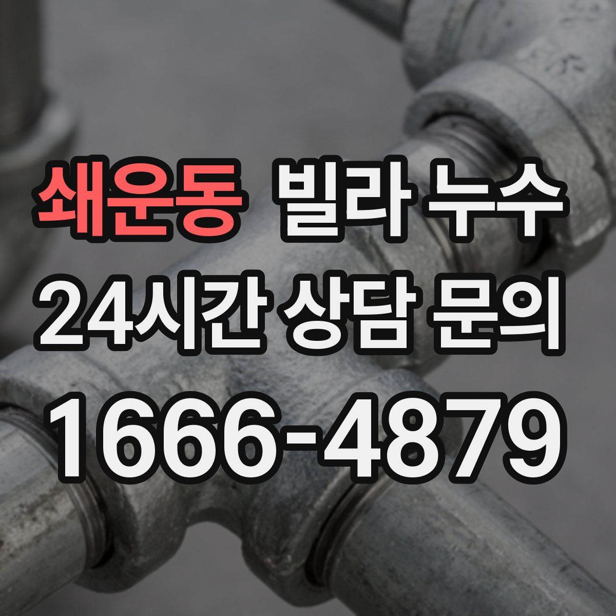 쇄운동 빌라 누수