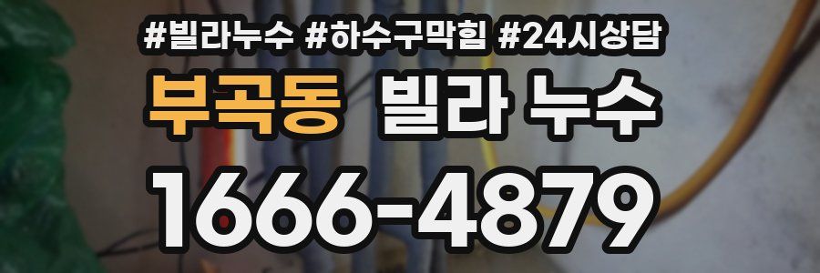 부곡동 빌라 누수