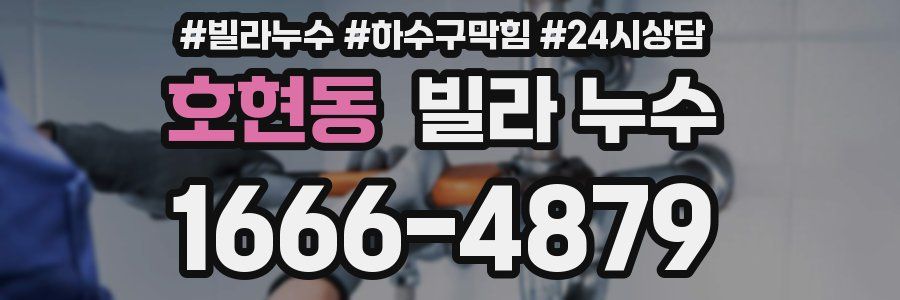 호현동 빌라 누수