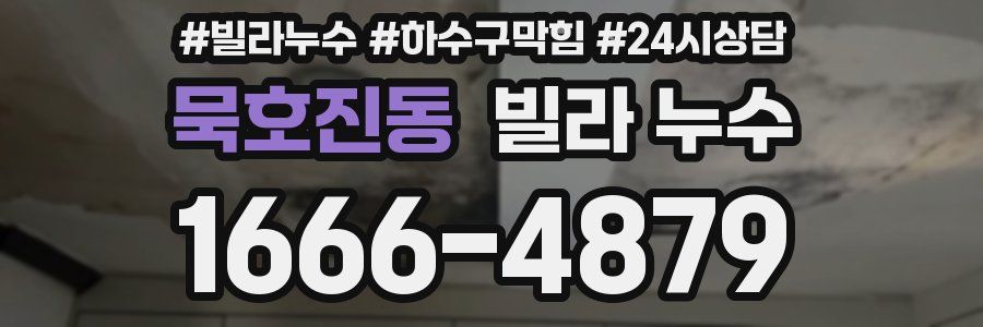 묵호진동 빌라 누수
