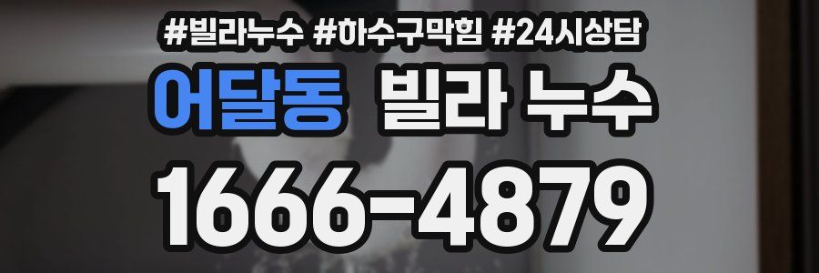 어달동 빌라 누수