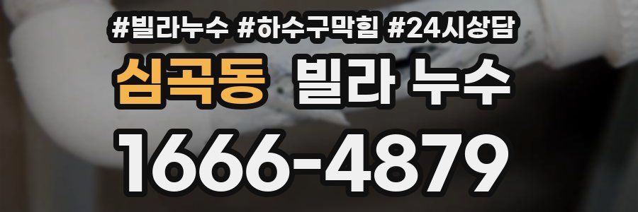심곡동 빌라 누수