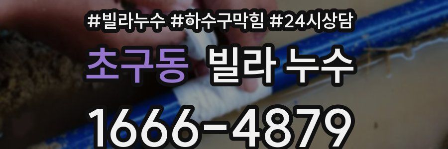 초구동 빌라 누수