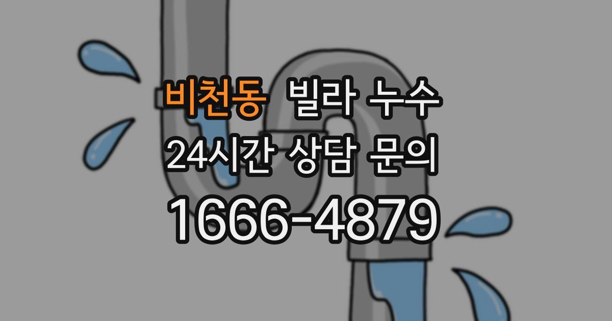 비천동 빌라 누수