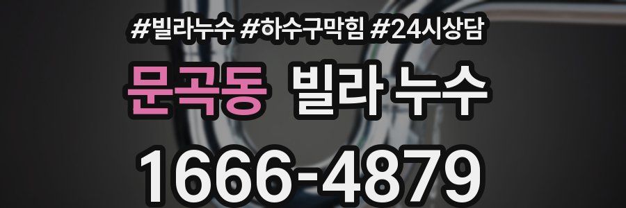 문곡동 빌라 누수