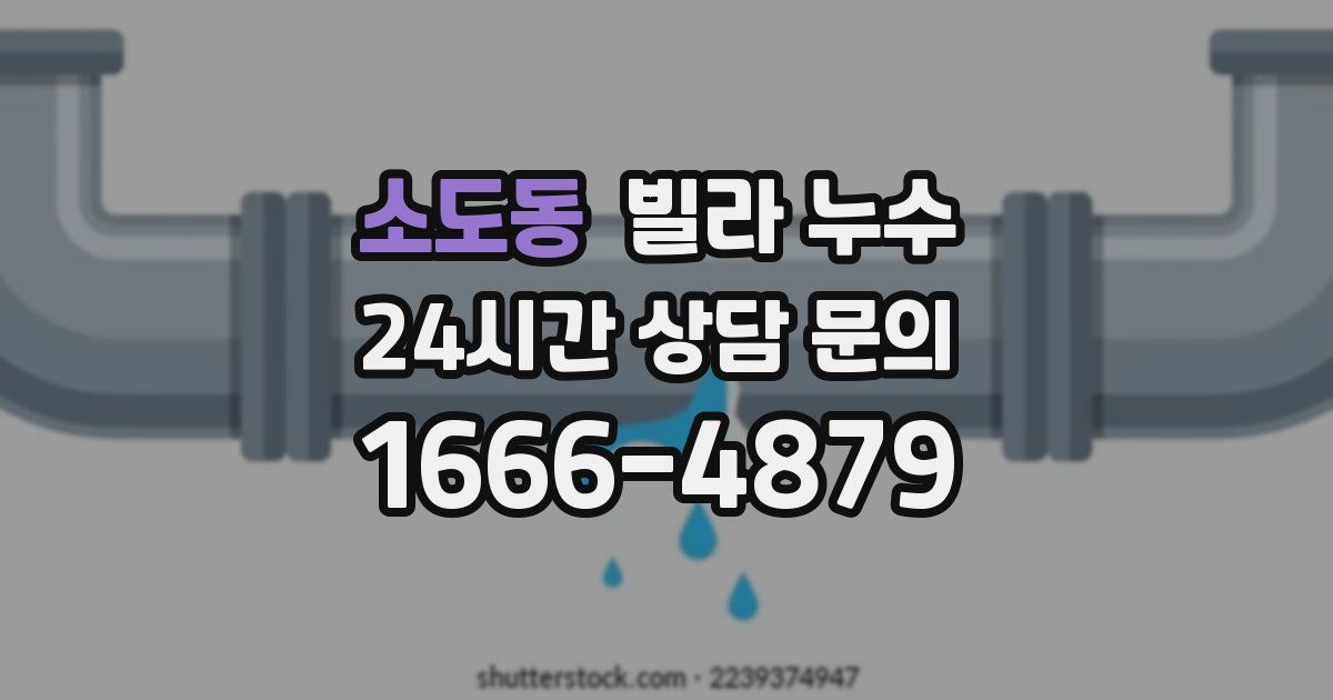 소도동 빌라 누수