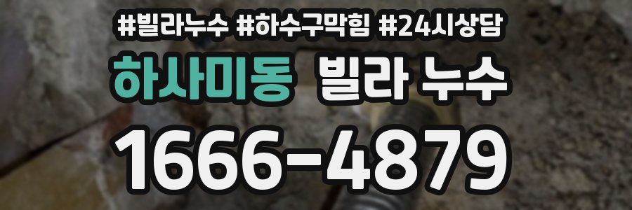 하사미동 빌라 누수