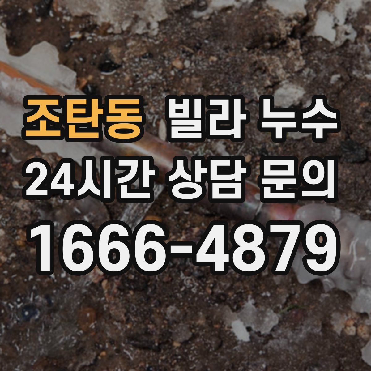 조탄동 빌라 누수