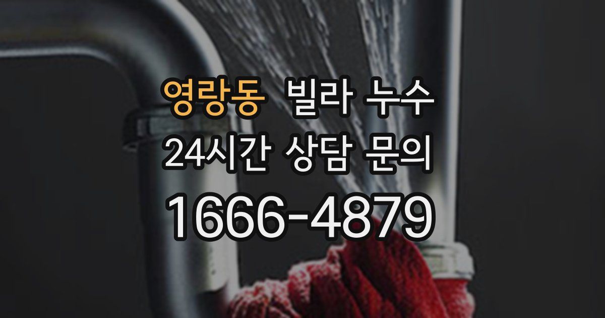 영랑동 빌라 누수