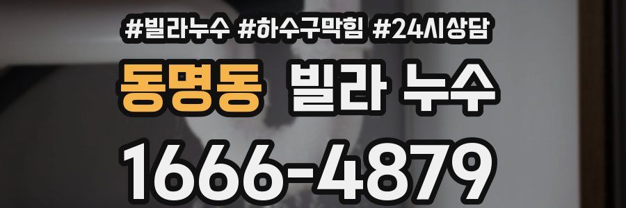 동명동 빌라 누수