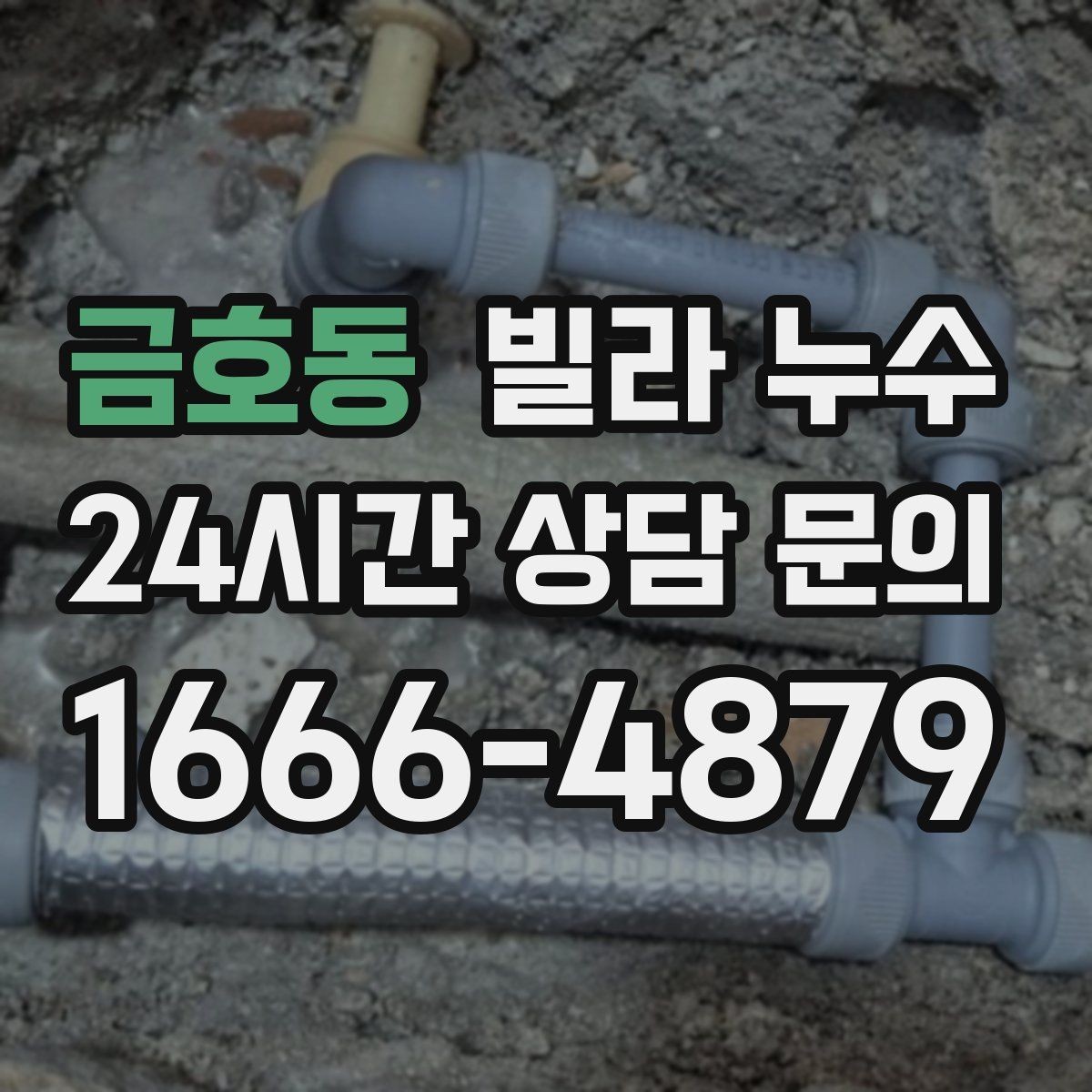 금호동 빌라 누수 급수관 누수의 대표 신호 모음