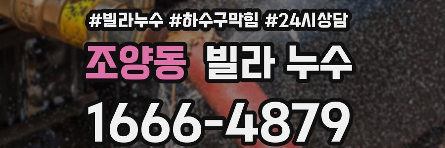 조양동 빌라 누수